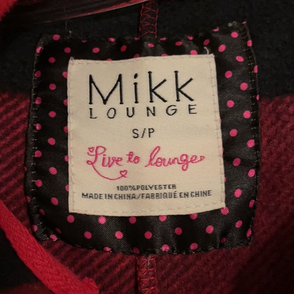 Milk Lounge Plaid hoodie onesie Size Small - Picture 10 of 14